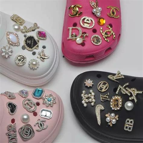 pink crocs chanel|chanel bling croc charms.